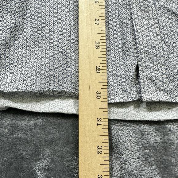 Gap Button Down‎ Shirt Mens XL White/Blue Slim Fit Collared Geometric Print - Picture 7 of 9